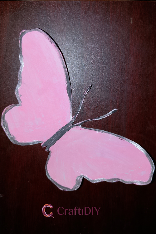 Paper Butterfly Crafts Easy Pink Glitter Butterfly